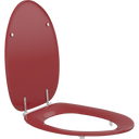 Pressalit Dania toilet seat with cover, red