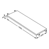 Pressalit MCT change trolley mattress dimension drawing