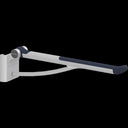 Pressalit PLUS Support Arm, Height Adjustable for Retro-Fitting – Dark Blue