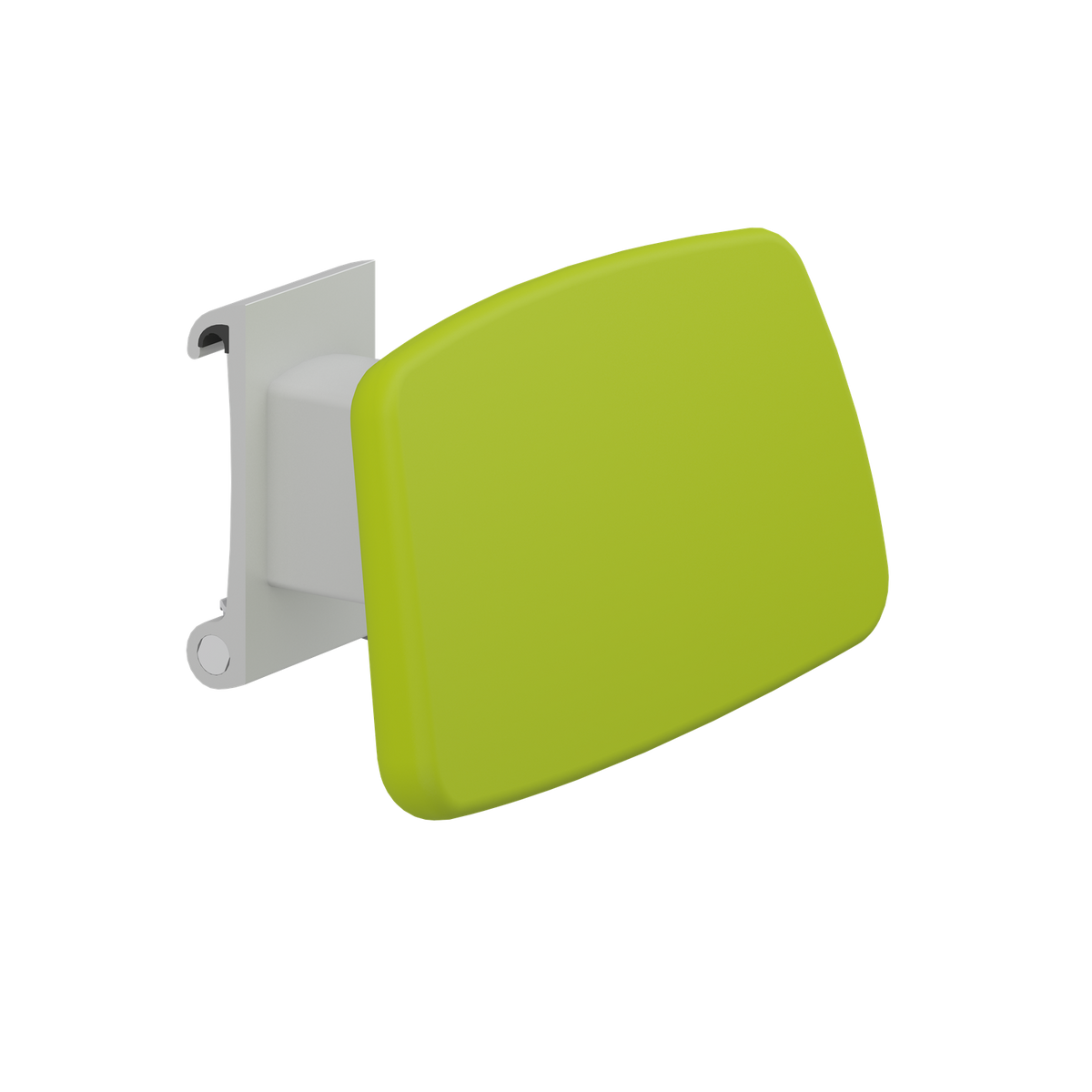 Pressalit PLUS backrest for wall track – Sideways Adjustable, Lime Green