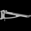 Pressalit PLUS Support Arm, Sideways Adjustable – Anthracite Grey