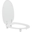 Pressalit Dania toilet seat with cover, 50 mm raised