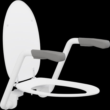 Pressalit TMA 1 Arm Support with Dania Toilet Seat