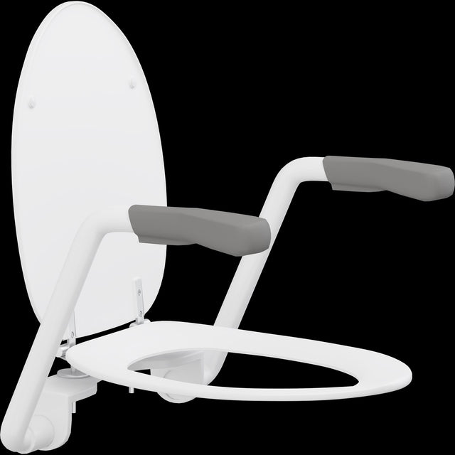 Pressalit TMA 1 Arm Support with Dania Toilet Seat