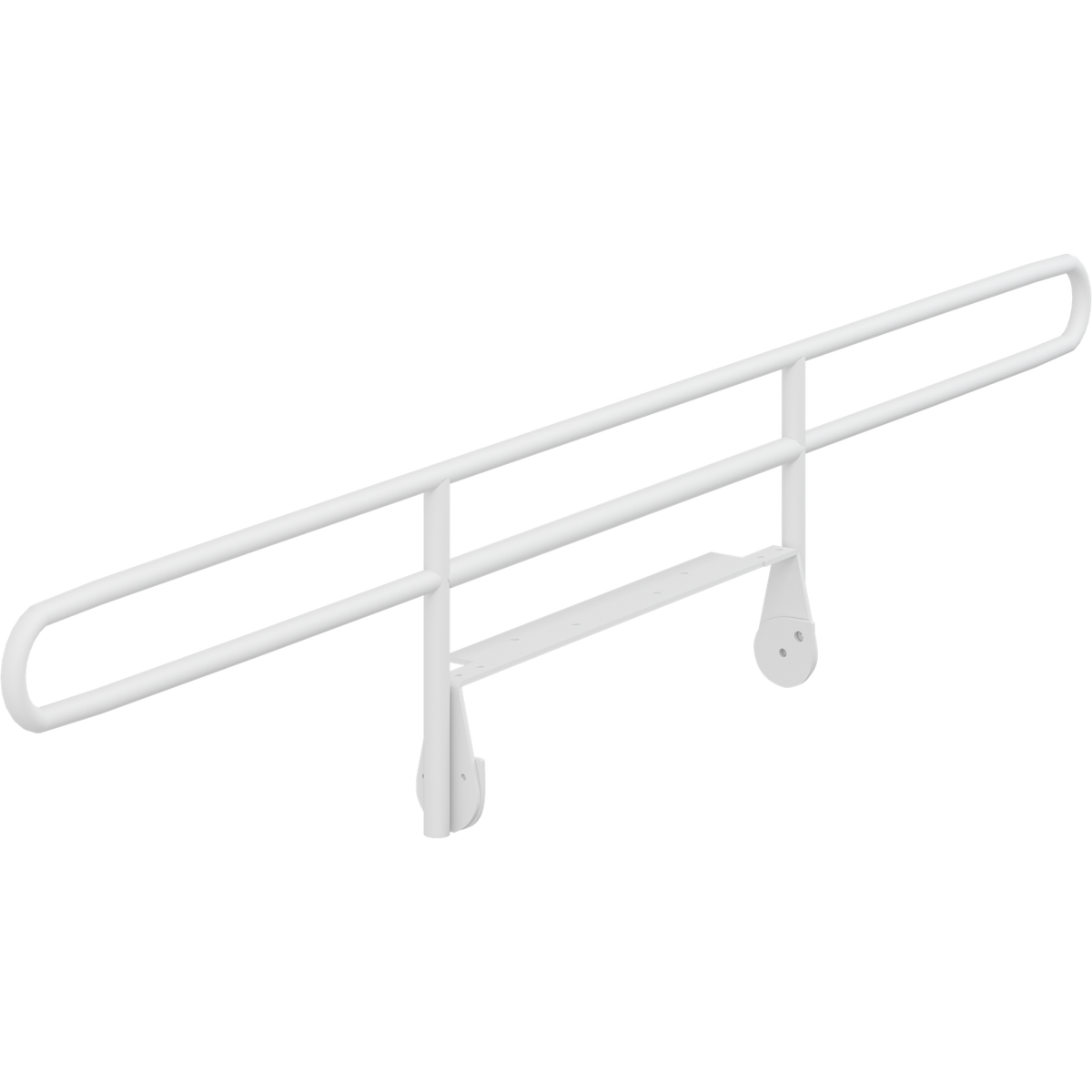 Pressalit guardrail for foldable daycare changing tables, white
