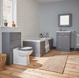Kartell K-VIT Astley 500mm WC Unit- Matt Grey (FUR528AS)