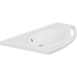 Pressalit MATRIX ANGLE vanity wash basin, right-facing, with overflow