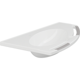Pressalit MATRIX ANGLE DEEP wash basin, right-facing, without overflow