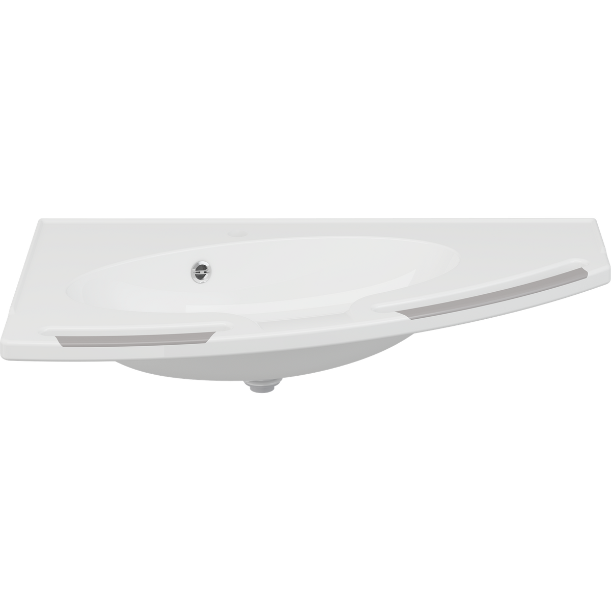 Pressalit MATRIX ANGLE DEEP wash basin beside a toilet