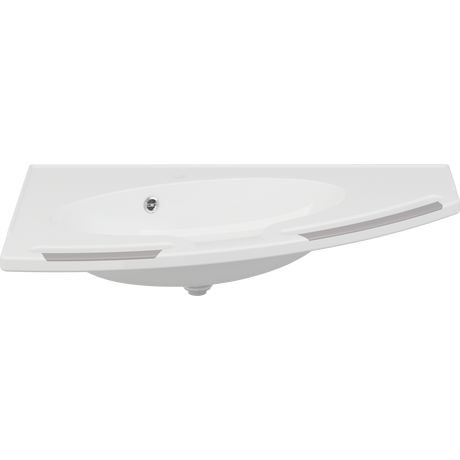 Pressalit MATRIX ANGLE DEEP wash basin beside a toilet