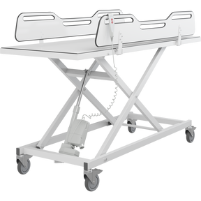 Pressalit MCT 3 electrically height adjustable change trolley