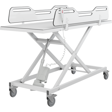 Pressalit MCT 3 electrically height adjustable change trolley