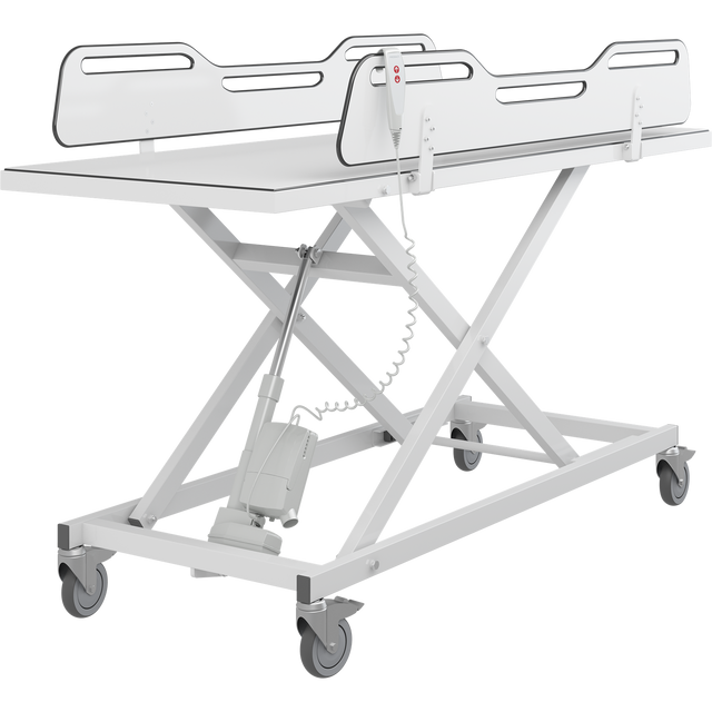 Pressalit MCT 3 electrically height adjustable change trolley