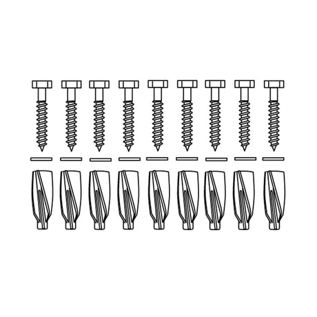 Pressalit mounting kit V8657 – dimensions drawing