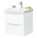 Kartell K-VIT Arc 600mm Wall Mounted 2 Drawer Unit with Ceramic Basin (ARC600WM)