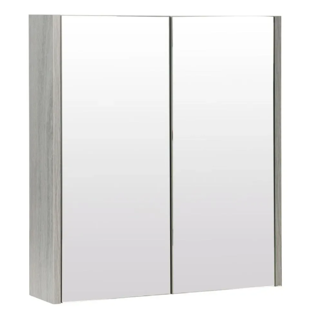 Kartell K-VIT Purity 600mm Mirror Cabinet- Silver Oak (PSO600MIR)