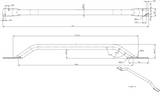 AKW 1000 Series Mild Steel Flat End Grab Rail White – Choice of Length, photo 3