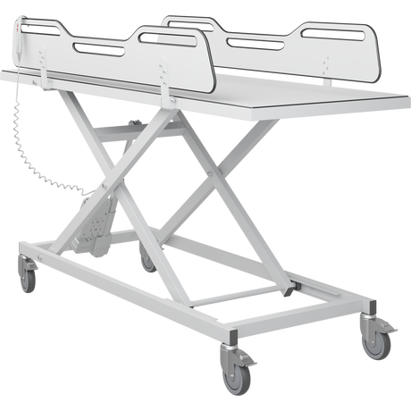 Pressalit MCT 3 change trolley rails lowered