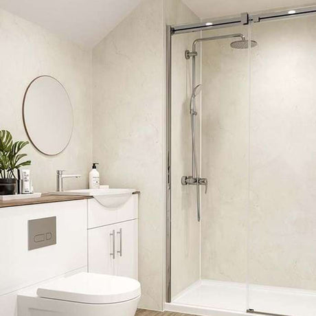 Multipanel Contemporary Marfil Cream Bathroom Wall Panel – Textured Matt, photo 2