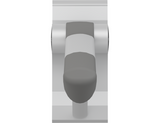 Pressalit PLUS Support Arm With Integrated Counter-Balance, 850mm Anthracite R360085112
