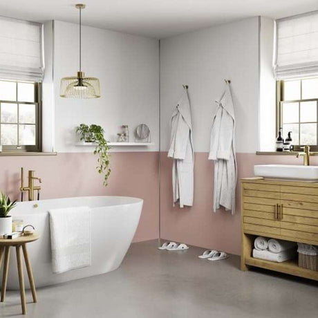 Multipanel Pure Antique Rose Bathroom Wall Panel – Matt