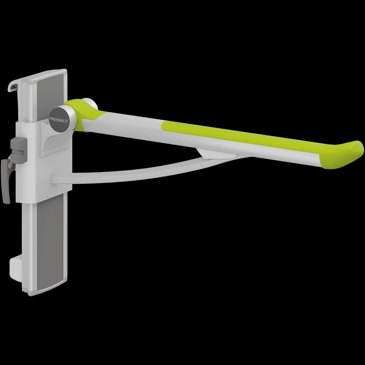 Pressalit PLUS Support Arm, Height & Sideways Adjustable – Lime Green
