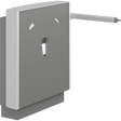 Pressalit SELECT wash basin lifter, anthracite grey, lever control