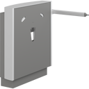 Pressalit SELECT wash basin lifter, anthracite grey, lever control