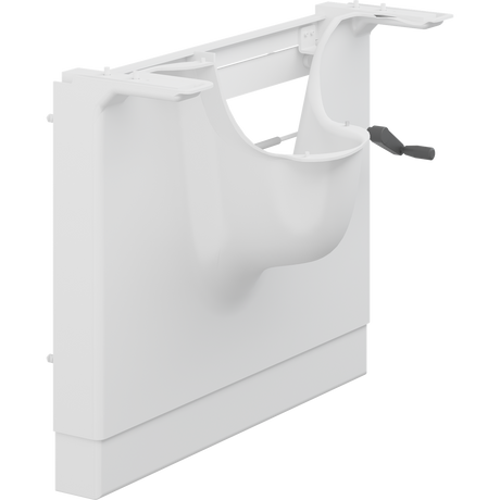 Pressalit MATRIX ANGLE DEEP manual basin unit (right-facing shown)