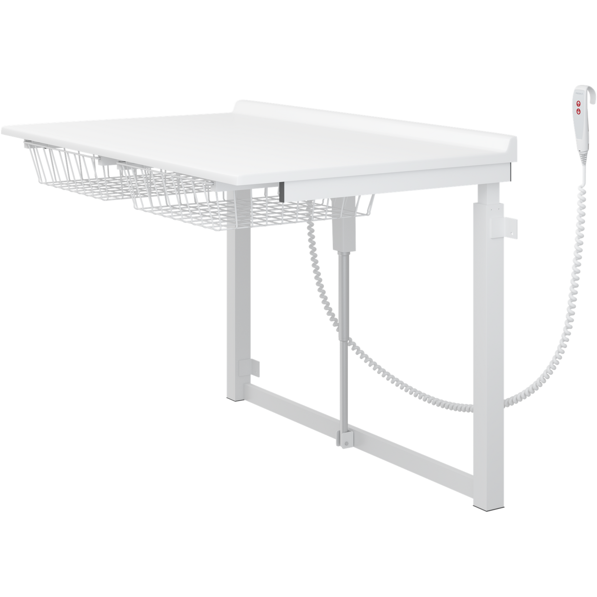 Pressalit daycare changing table worktop and wire baskets