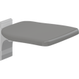 Pressalit PLUS folding seat – Fixed Height, Anthracite