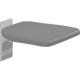 Pressalit PLUS folding seat – Fixed Height, Anthracite