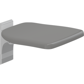 Pressalit PLUS folding seat – Fixed Height, Anthracite