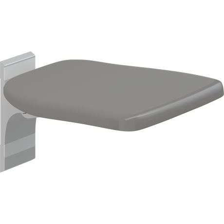 Pressalit PLUS folding seat – Fixed Height, Anthracite