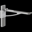 Pressalit PLUS Support Arm, Height Adjustable, Wall-Mounted – Anthracite Grey