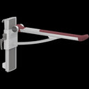 Pressalit PLUS Support Arm, Height & Sideways Adjustable – Red
