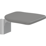 Pressalit PLUS folding seat – Height Adjustable, for Vertical Wall Track, Anthracite