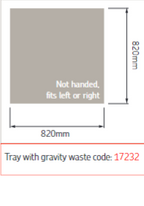 AKW Sulby Step-In Shower Tray with Built-In Gravity Waste, photo 5