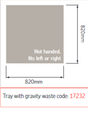AKW Sulby Step-In Shower Tray with Built-In Gravity Waste, photo 5