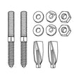Pressalit mounting kit V8652