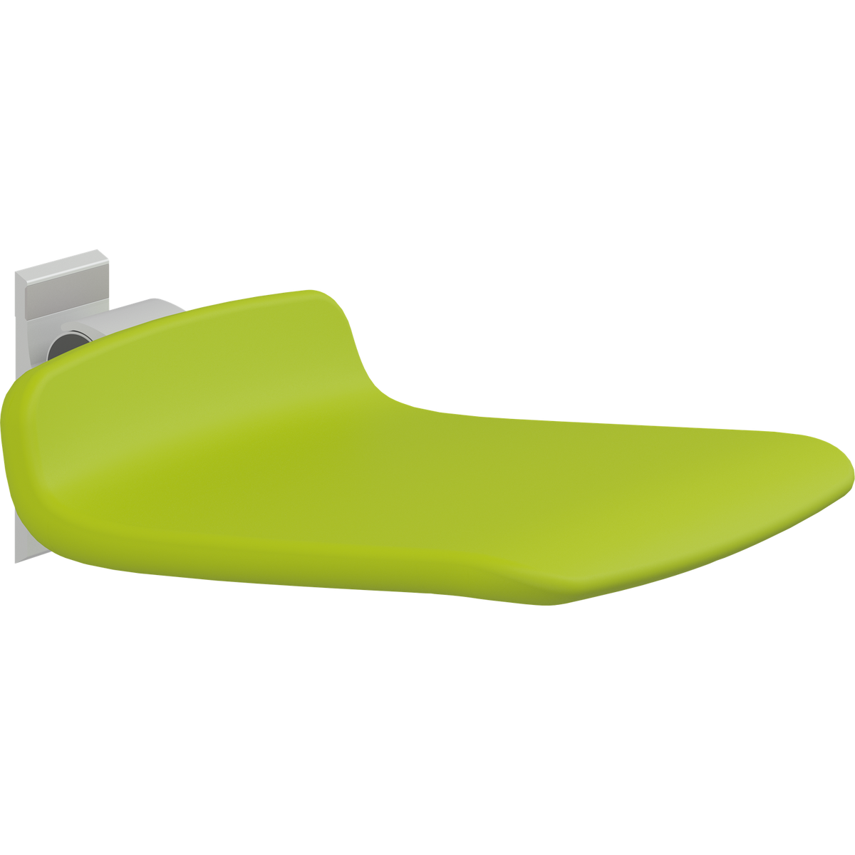 Pressalit PLUS fixed height shower seat – 450 mm, Lime Green