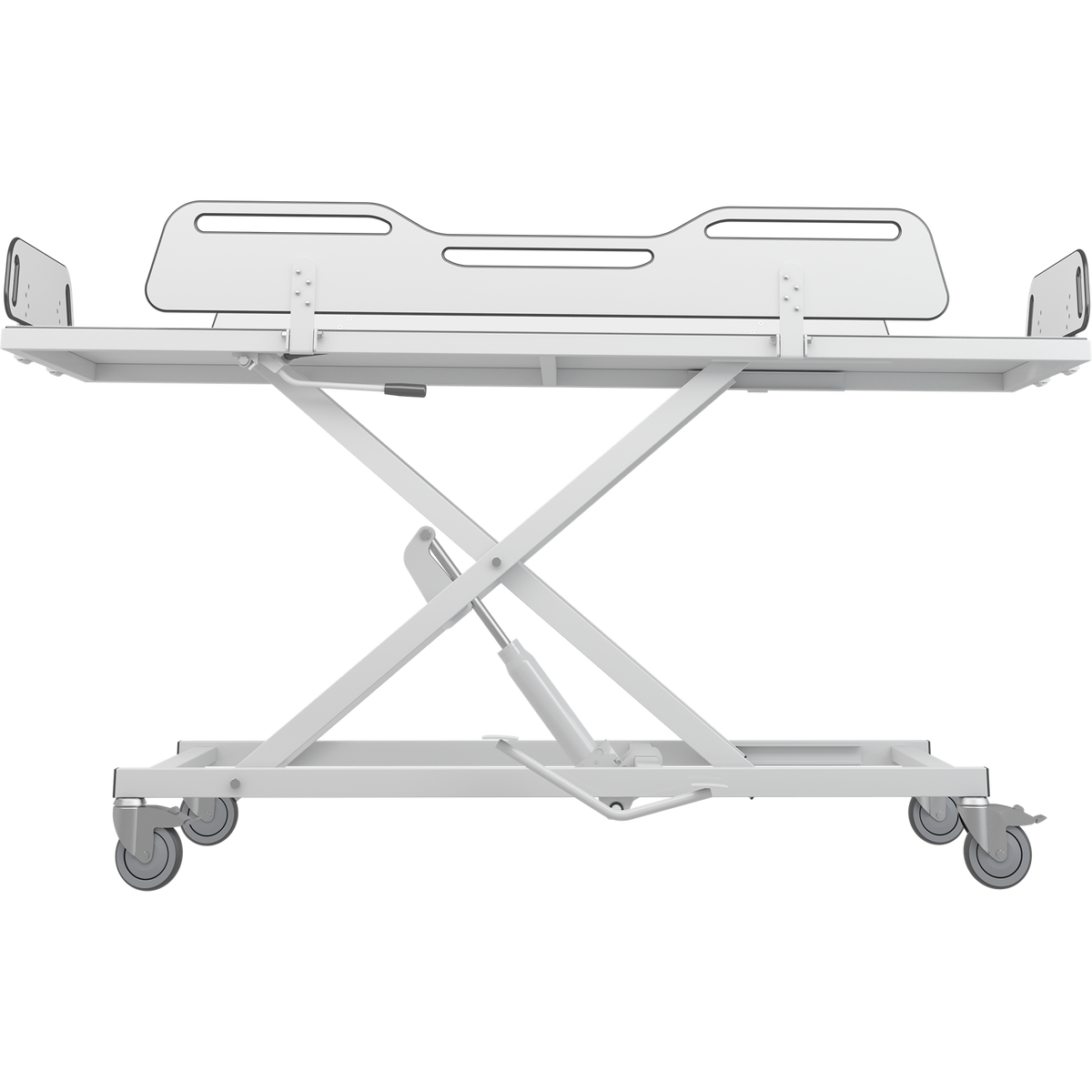 Pressalit MSCT 4 shower change trolley sides lowered