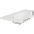 Pressalit MATRIX ANGLE DEEP wash basin, right-facing, with overflow, anthracite handrails