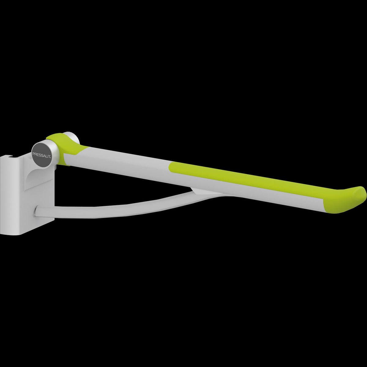 Pressalit PLUS Support Arm, Height Adjustable for Retro-Fitting – Lime Green