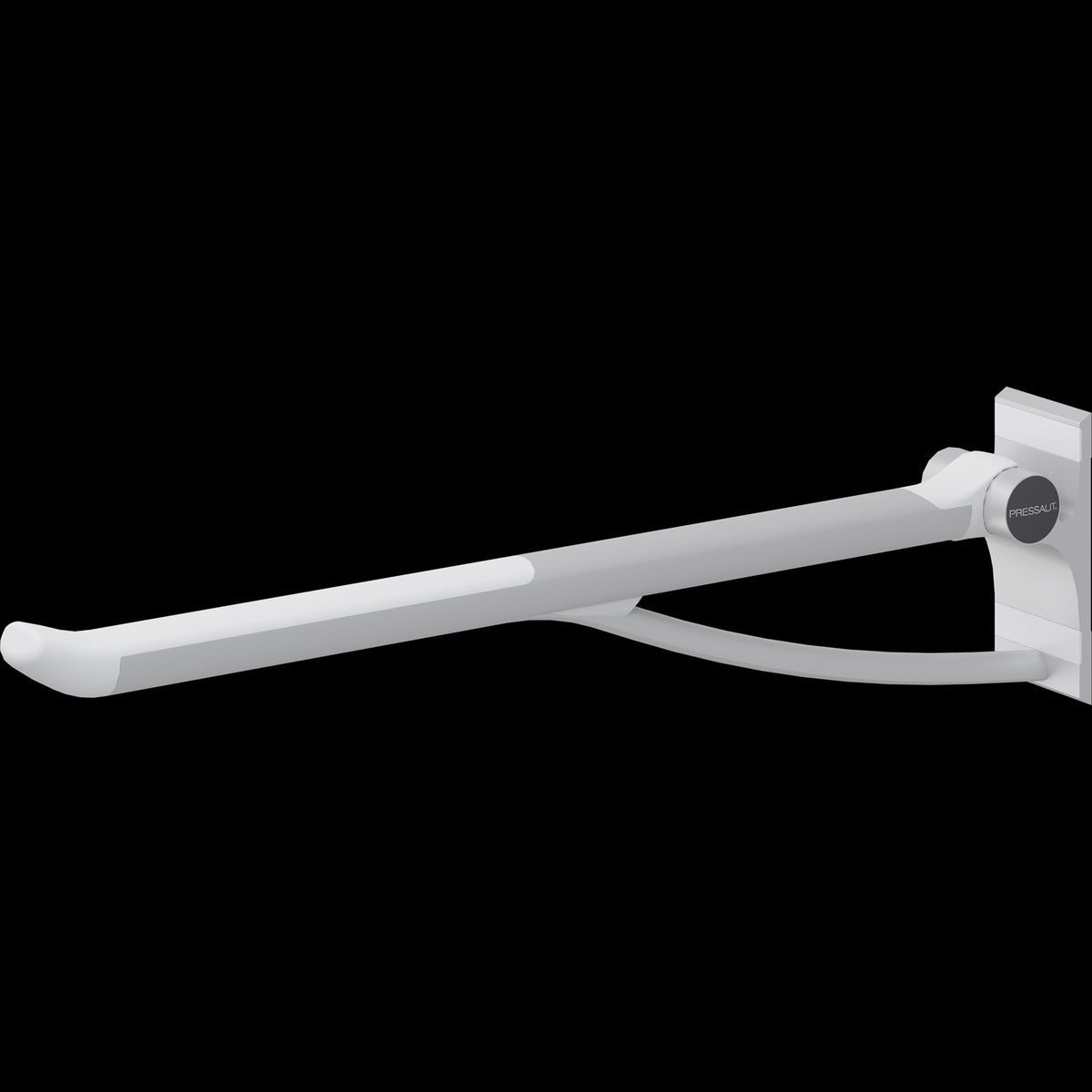 Pressalit PLUS Support Arm, Fixed Height – White, view 3