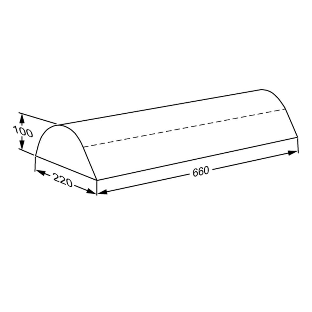 Pressalit MSCT headrest dimension drawing