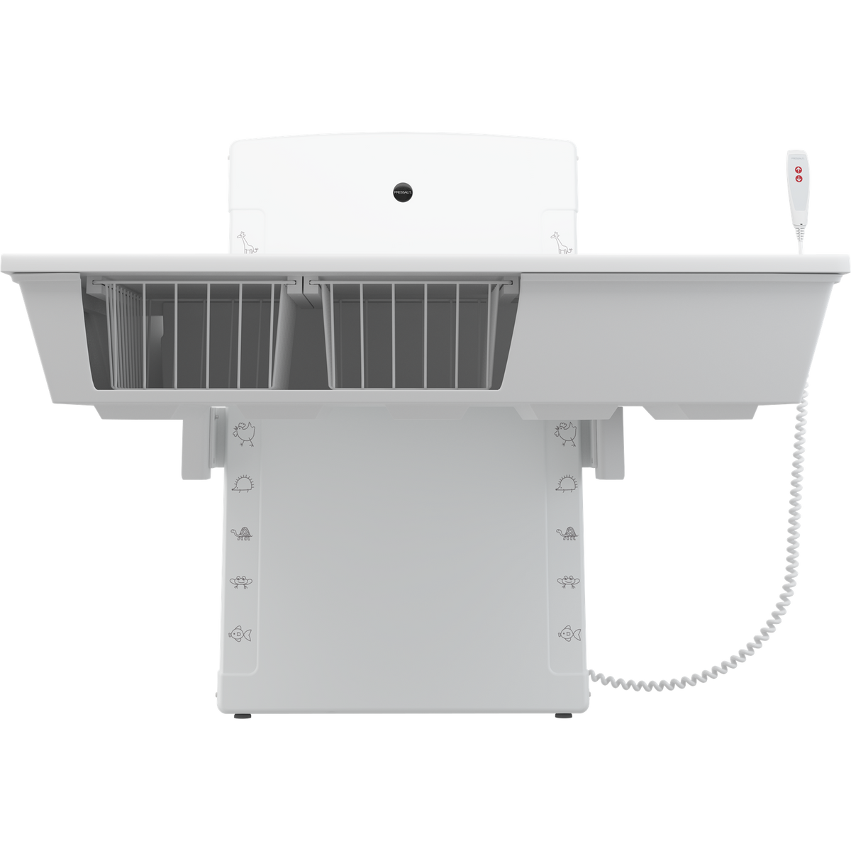 Pressalit low start daycare changing table detail
