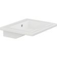 Pressalit MATRIX SMALL wash basin with overflow and integrated handrails, white