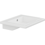 Pressalit MATRIX SMALL wash basin with overflow and integrated handrails, white