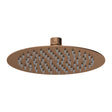 Nuie 200mm Round Fixed Shower Head – Brushed Bronze